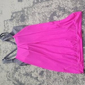 Lululemon Athletica Gray and Pink Women's Top
